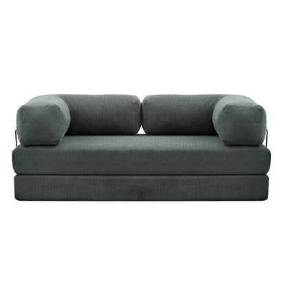 Comfort 3-Seater Fabric Sofa Bed Mint Color 190x95x75