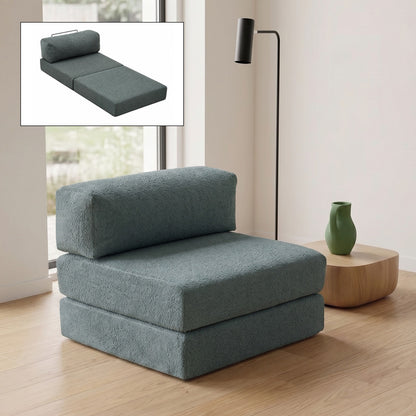 Comfort Armchair Bed Fabric Mint Color 95x95x75