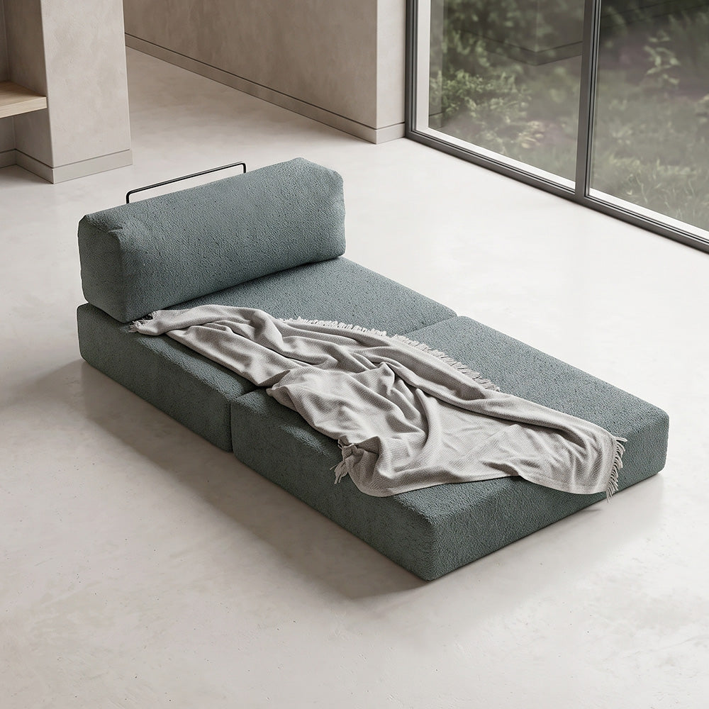 Comfort Armchair Bed Fabric Mint Color 95x95x75
