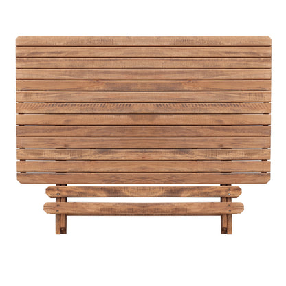 Τραπέζι Πτυσσόμενο Queen από Ξύλο Οξιάς σε Χρώμα Καρυδί Εμποτισμού 120x80x75