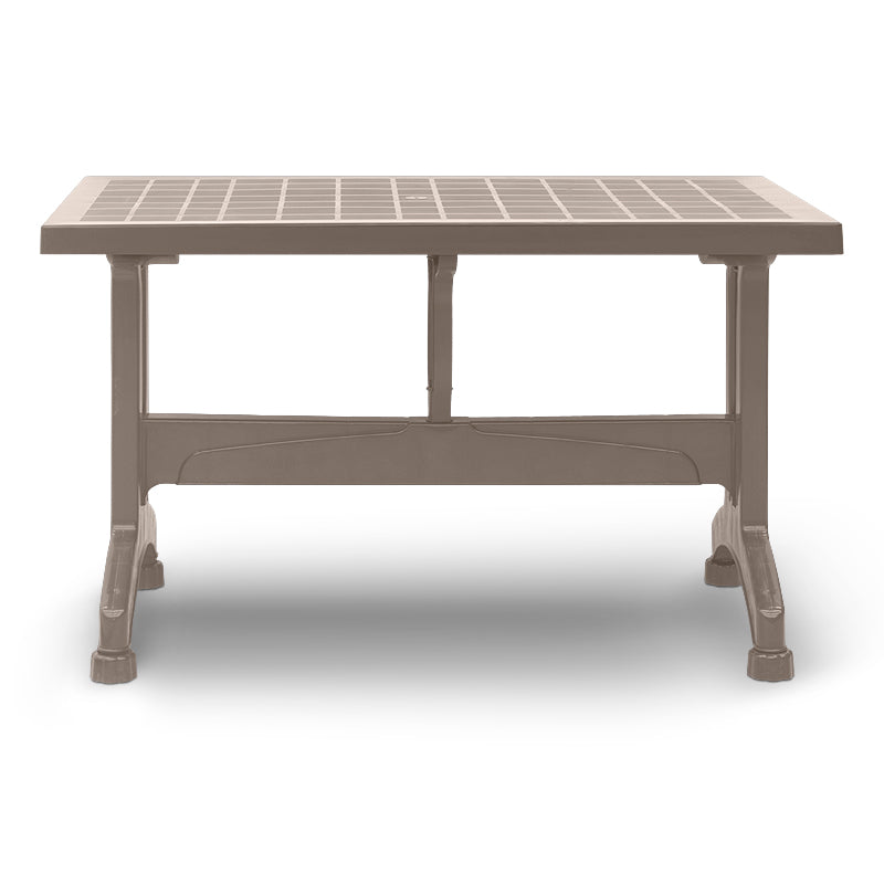 Τραπέζι Πολυπροπυλενίου Callan Χρώμα Cappuccino 120x70x73