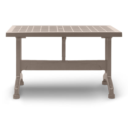 Τραπέζι Πολυπροπυλενίου Callan Χρώμα Cappuccino 120x70x73
