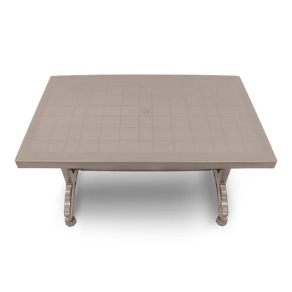 Τραπέζι Πολυπροπυλενίου Callan Χρώμα Cappuccino 120x70x73