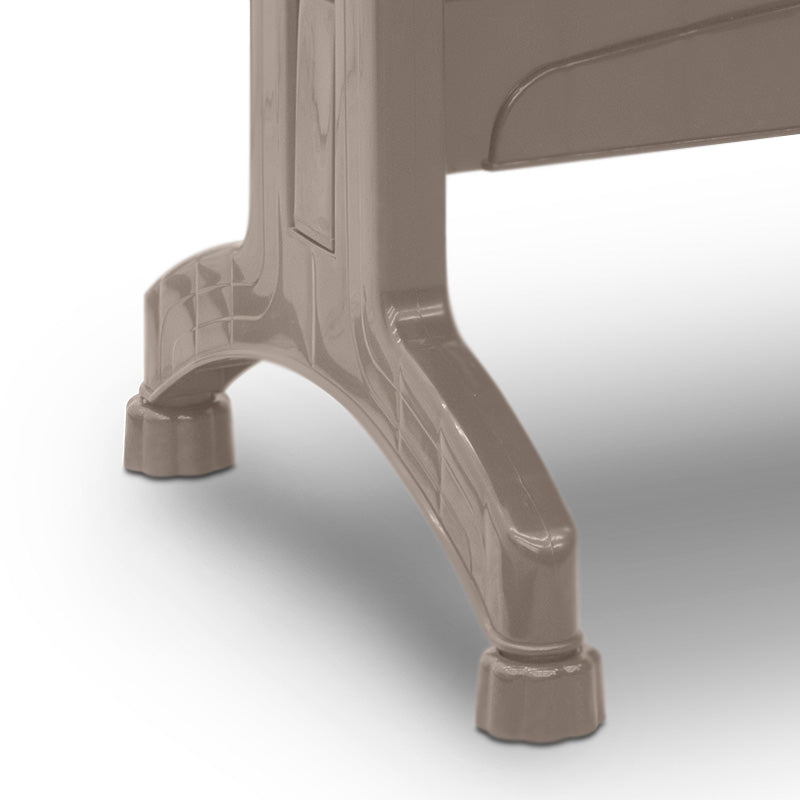 Τραπέζι Πολυπροπυλενίου Callan Χρώμα Cappuccino 120x70x73