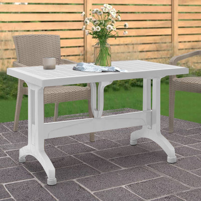 Τραπέζι Πολυπροπυλενίου Callan Χρώμα Λευκό 120x70x73