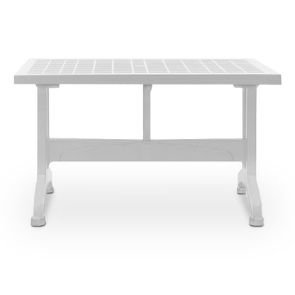 Τραπέζι Πολυπροπυλενίου Callan Χρώμα Λευκό 120x70x73