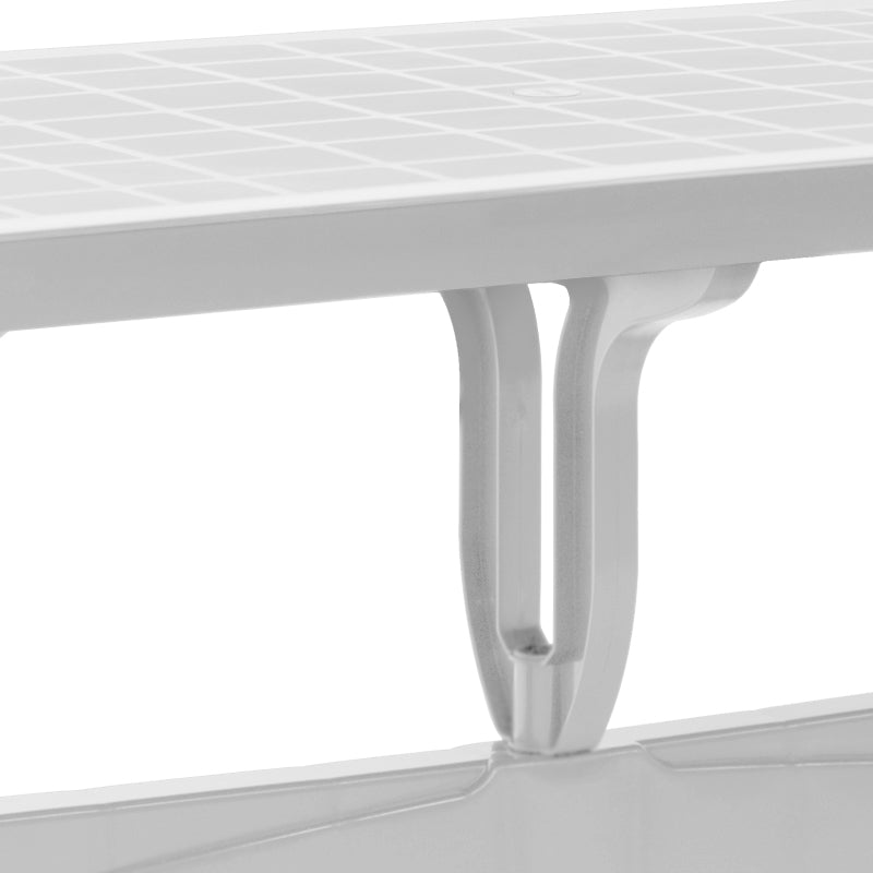 Τραπέζι Πολυπροπυλενίου Callan Χρώμα Λευκό 140x80x73