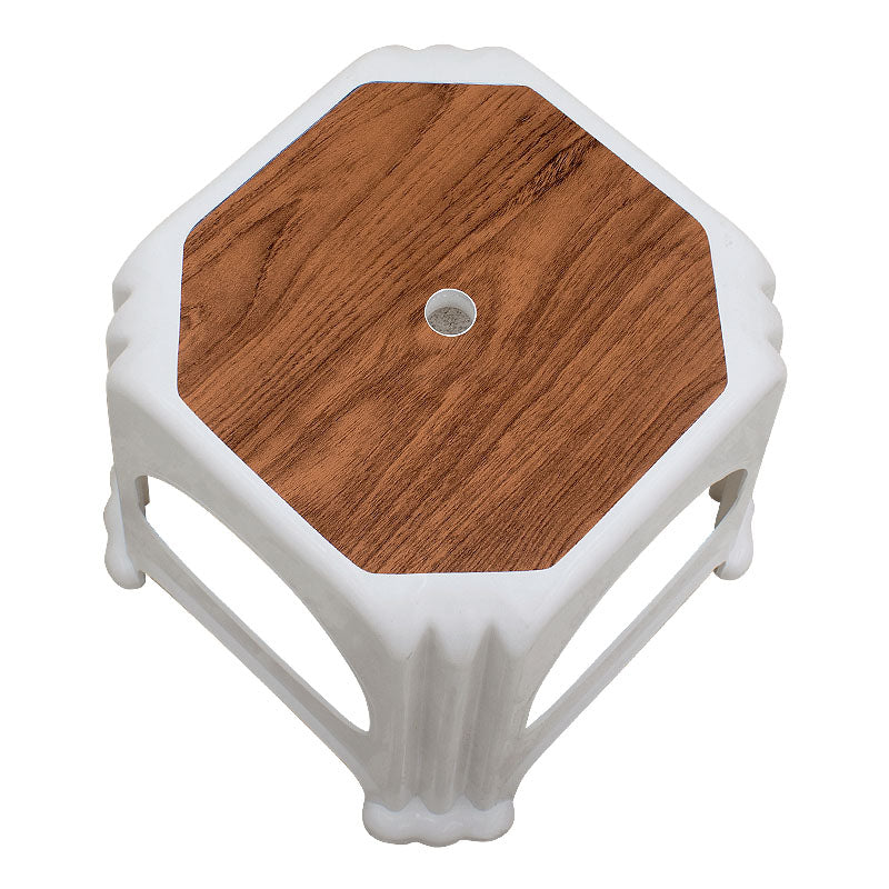 Σκαμπώ Πολυπροπυλενίου Στοιβαζόμενο Desia Χρώμα Λευκό 35x35x32