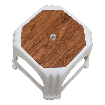 Σκαμπώ Πολυπροπυλενίου Στοιβαζόμενο Desia Χρώμα Λευκό 35x35x32