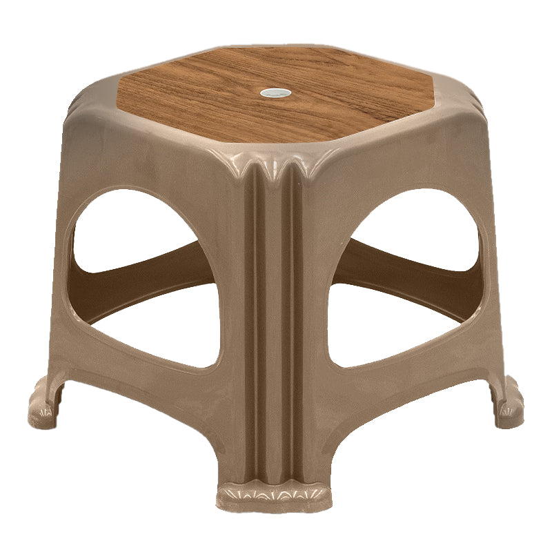 Σκαμπώ Πολυπροπυλενίου Στοιβαζόμενο Desia Χρώμα Μπεζ 35x35x32