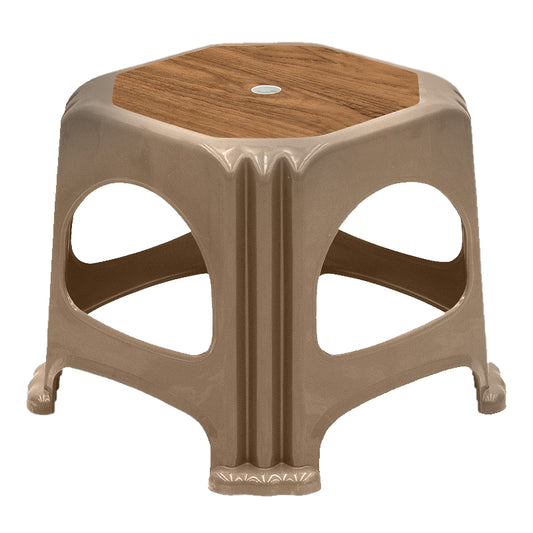 Σκαμπώ Πολυπροπυλενίου Στοιβαζόμενο Desia Χρώμα Μπεζ 35x35x32