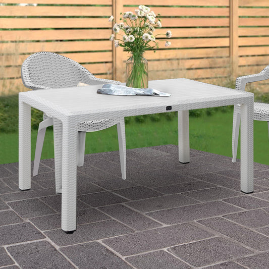 Τραπέζι Πολυπροπυλενίου Kalan Χρώμα Λευκό 150x90x75