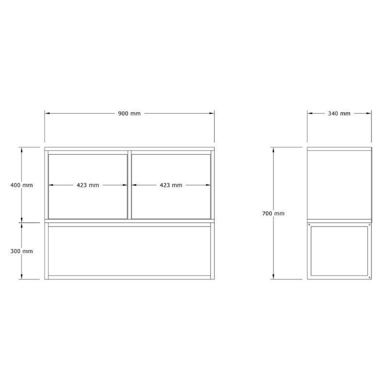 Κονσόλα - Μπουφές Zermat Χρώμα Μπεζ Travertine - Χρυσό 90x34x70