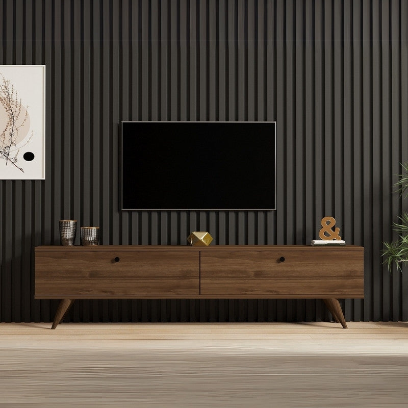 Έπιπλο Τηλεόρασης Paris Χρώμα Καρυδί 160x25x35