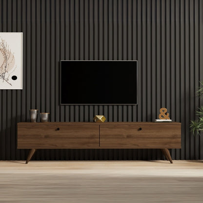 Έπιπλο Τηλεόρασης Paris Χρώμα Καρυδί 160x25x35
