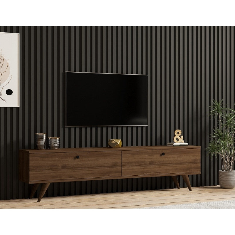 Έπιπλο Τηλεόρασης Paris Χρώμα Καρυδί 160x25x35