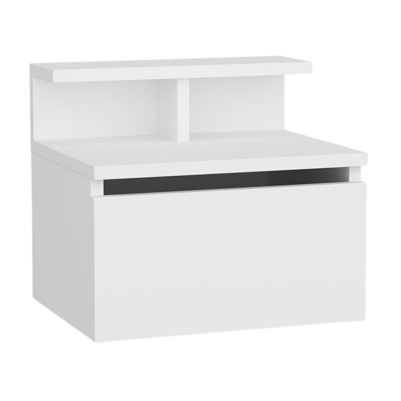 Κομοδίνο Επιτοίχιο Arsen Χρώμα Λευκό 39,8x31,9x35