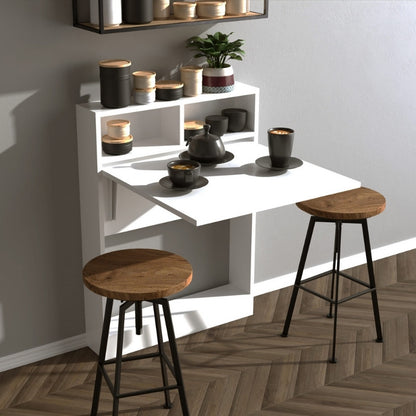 Τραπέζι Επιτοίχιο Πτυσσόμενο Bracke Χρώμα Λευκό 70x15x96