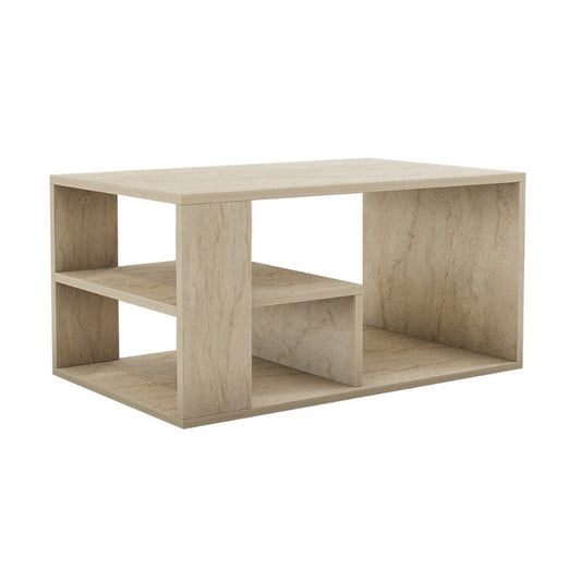 Τραπεζάκι Σαλονιού Rodom Χρώμα Travertine 80x50x40