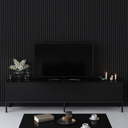 Έπιπλο Τηλεόρασης Lord Χρώμα Μαύρο 180x30x47