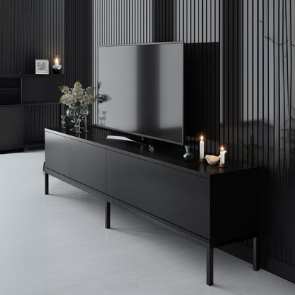 Έπιπλο Τηλεόρασης Lord Χρώμα Μαύρο 180x30x47