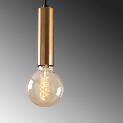 Φωτιστικό Οροφής Lizy E27 Μεταλλικό Μονόφωτο Χρώμα Χρυσό Vintage Φ4x111