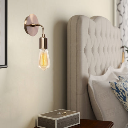 Απλίκα Τοίχου Arken E27 Μεταλλική Χρώμα Χρυσό Vintage 12x12x20