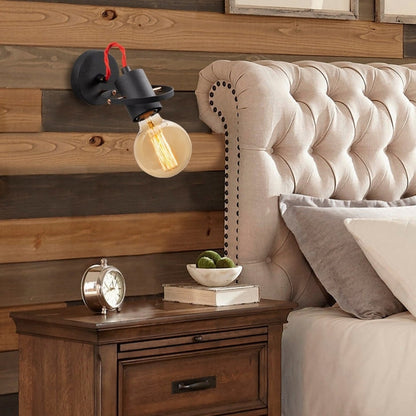 Απλίκα Τοίχου Asen E27 Μεταλλική Χρώμα Μαύρο 12x17x13