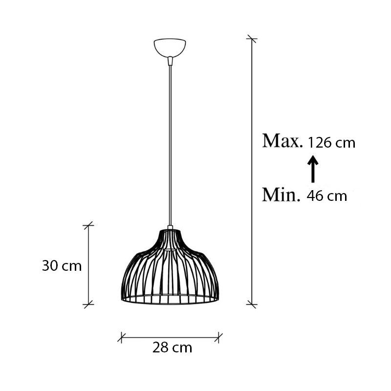 Φωτιστικό Οροφής Treiso E27 Μεταλλικό Μονόφωτο Χρώμα Χρυσό Ø28x126