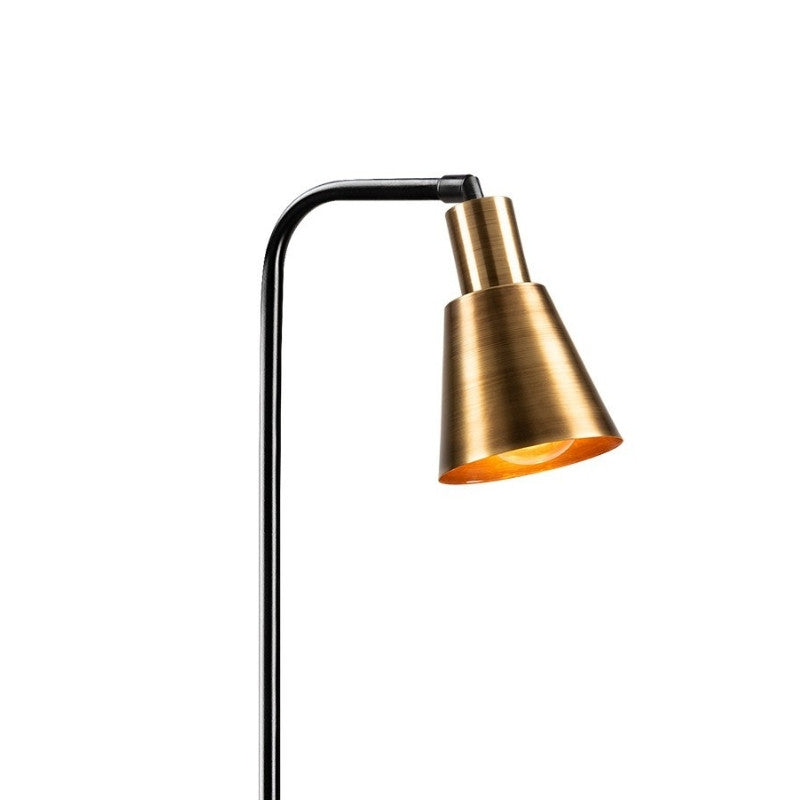 Φωτιστικό Δαπέδου Balbin E27 Μεταλλικό Χρώμα Μαύρο - Χρυσό Vintage Ø30x120