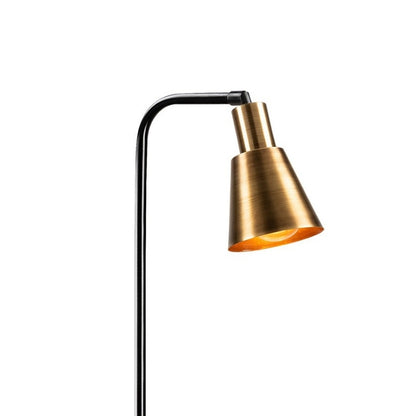 Φωτιστικό Δαπέδου Balbin E27 Μεταλλικό Χρώμα Μαύρο - Χρυσό Vintage Ø30x120