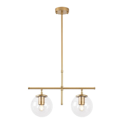 Φωτιστικό Οροφής Nilufer E27 Μεταλλικό Δίφωτο Χρώμα Χρυσό 52x15x76