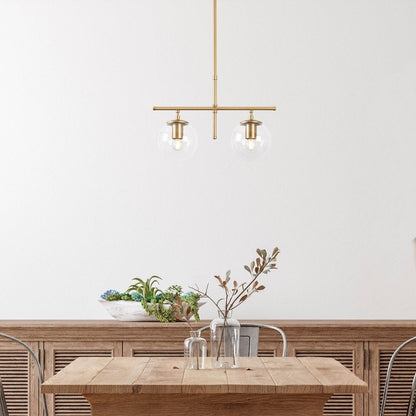 Φωτιστικό Οροφής Nilufer E27 Μεταλλικό Δίφωτο Χρώμα Χρυσό 52x15x76