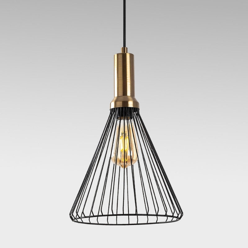 Φωτιστικό Οροφής Mentor E27 Μεταλλικό Μονόφωτο Χρώμα Μαύρο Ø24x140