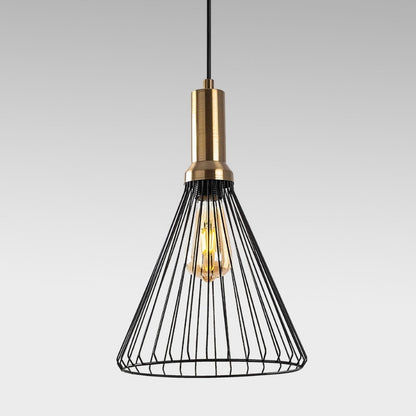 Φωτιστικό Οροφής Mentor E27 Μεταλλικό Μονόφωτο Χρώμα Μαύρο Ø24x140