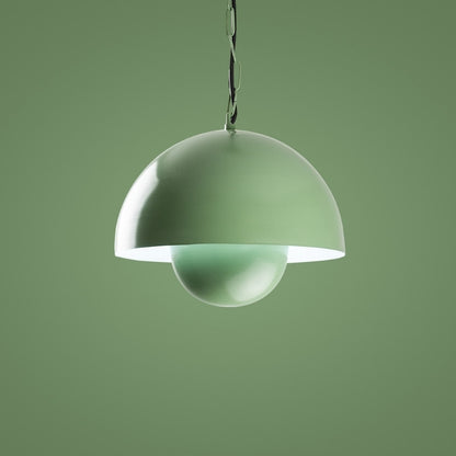 Φωτιστικό Οροφής Neptun E27 Μεταλλικό Μονόφωτο Χρώμα Πράσινο Ø30x70