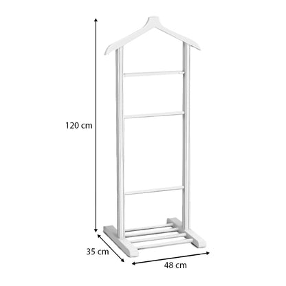Επιδαπέδια Κρεμάστρα Beta Ξύλινη Χρώμα Λευκό 48x35x120