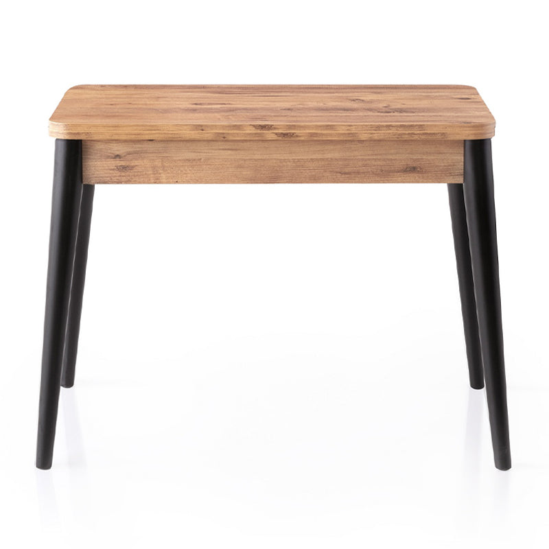 Τραπέζι Dolunay Επεκτεινόμενο Χρώμα Atlantic Pine - Μαύρο 100x60(120x100)x79,5