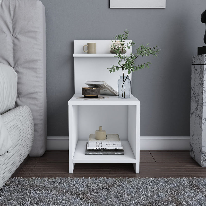 Κομοδίνο Ulman Χρώμα Λευκό 35x37x72