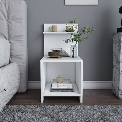 Κομοδίνο Ulman Χρώμα Λευκό 35x37x72