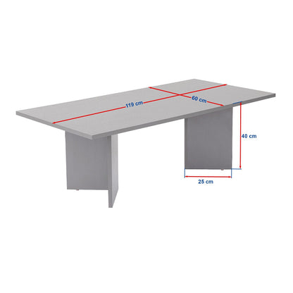 Τραπεζάκι Σαλονιού Sabin Χρώμα Μαύρο 119x60x40