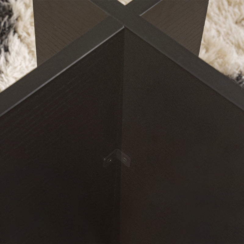 Τραπεζάκι Σαλονιού Vetrino Γυάλινο Χρώμα Μαύρο 105x65x40