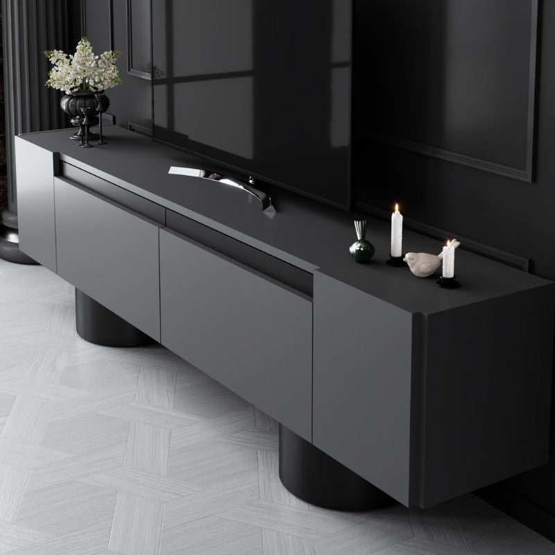 Έπιπλο Τηλεόρασης Haven Χρώμα Ανθρακί 180x30x50