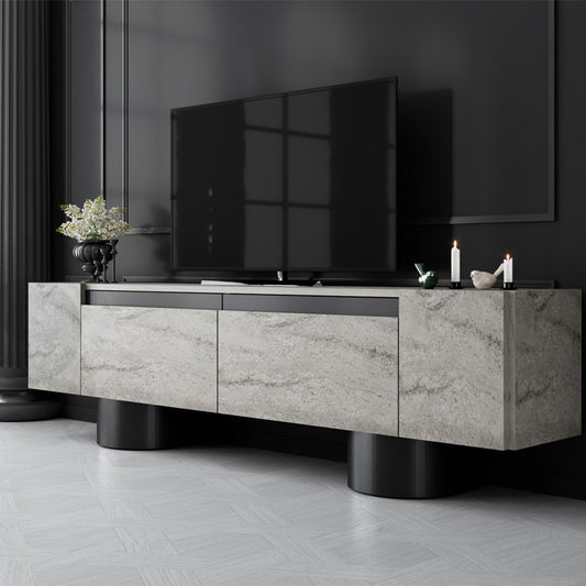 Έπιπλο Τηλεόρασης Haven Χρώμα Travertine 180x30x50
