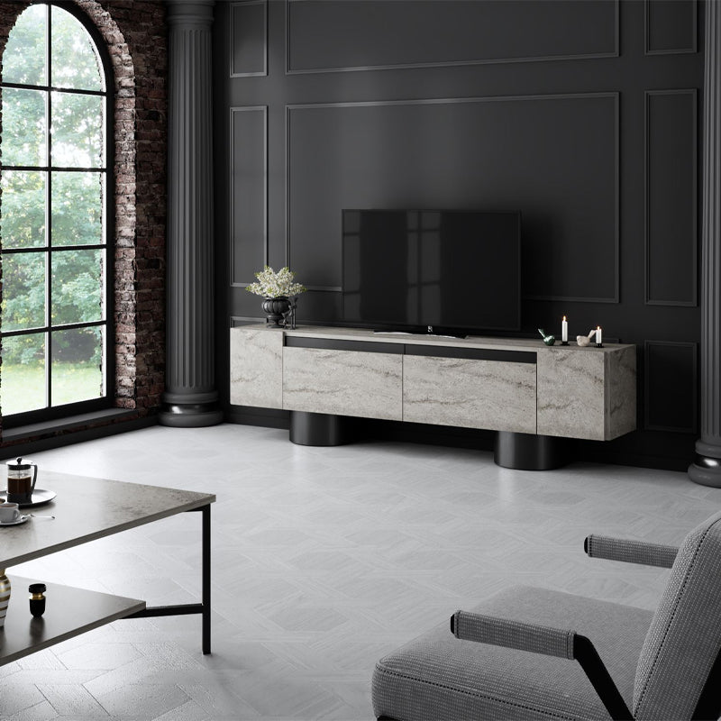 Έπιπλο Τηλεόρασης Haven Χρώμα Travertine 180x30x50