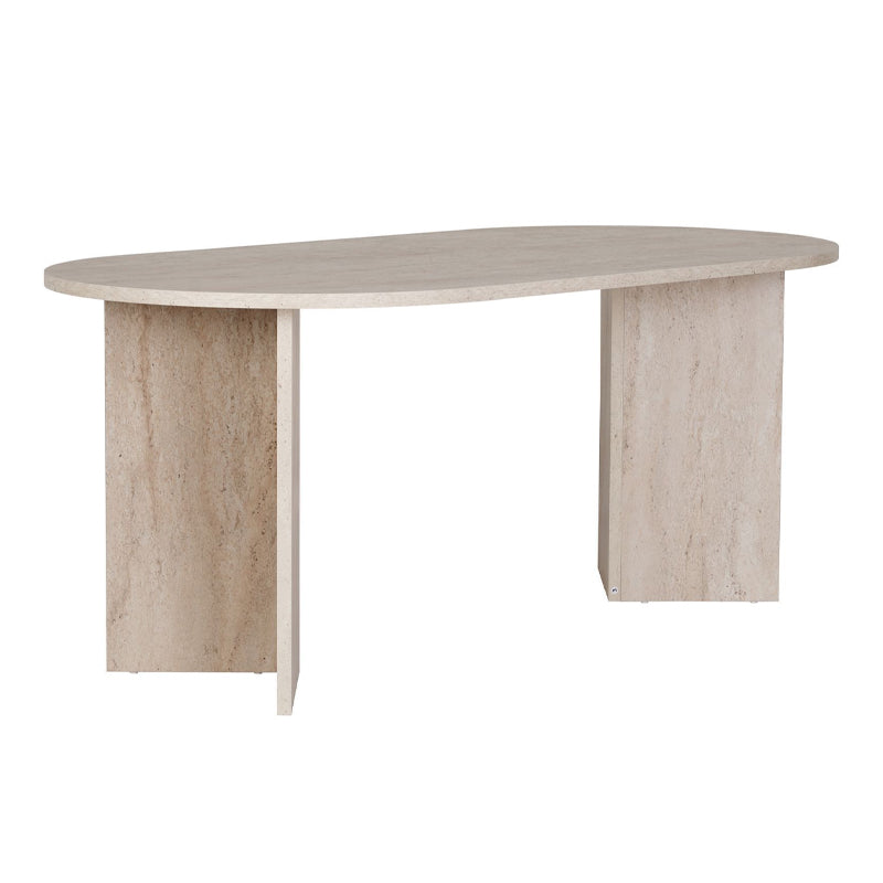 Τραπέζι Sablin Χρώμα Travertine 180x89,5x75