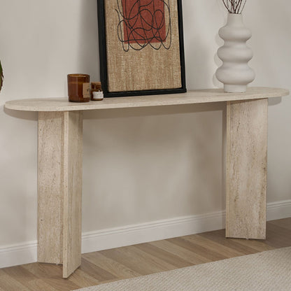Κονσόλα Sira Χρώμα Travertine 150x35x75