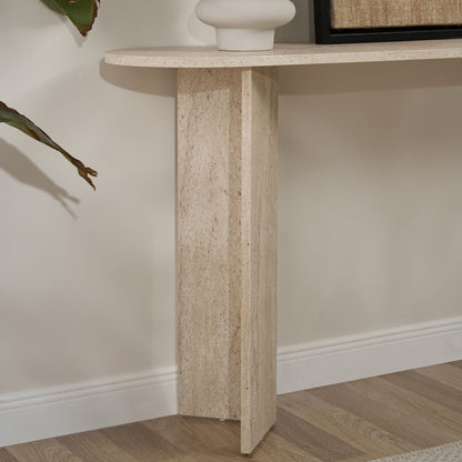 Κονσόλα Sira Χρώμα Travertine 150x35x75