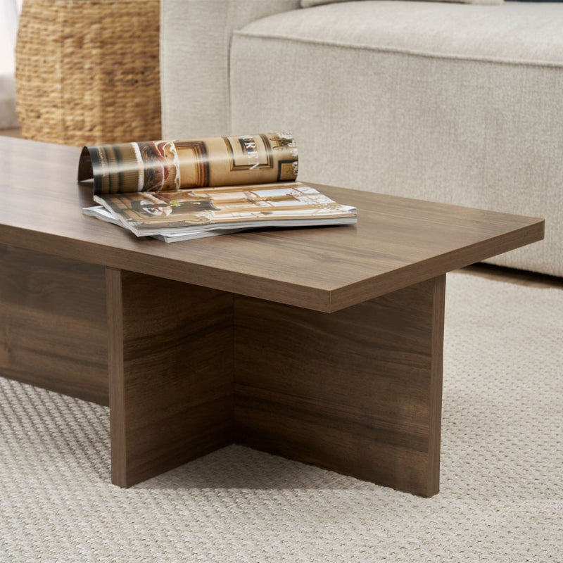 Τραπεζάκι Σαλονιού Harbor Χρώμα Καρυδί 120x45x30