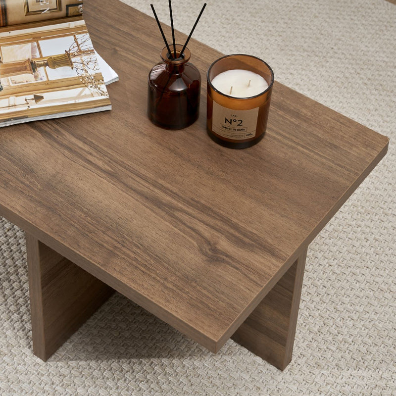 Τραπεζάκι Σαλονιού Harbor Χρώμα Καρυδί 120x45x30